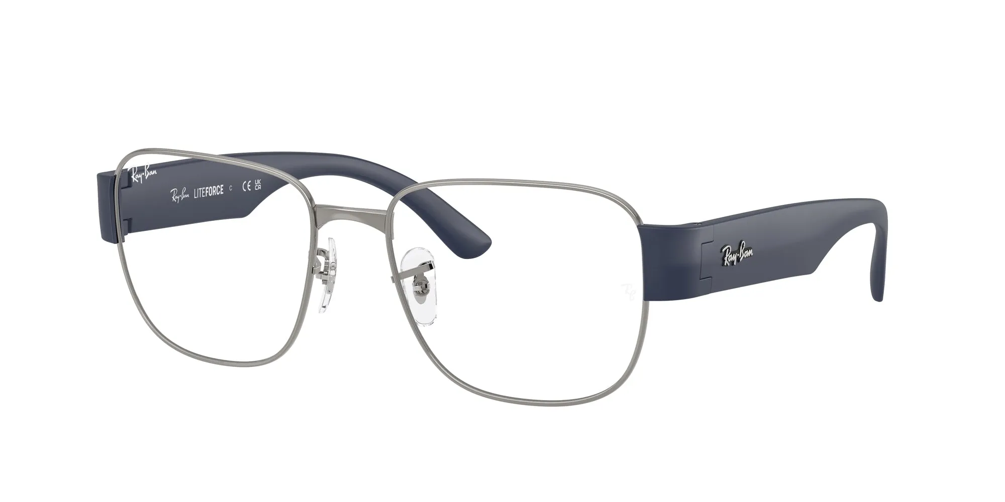 Ray - Ban RX6532 3189 Montature da vista Metallo Grigio Trasparente Squadrata Normale - immagine 1