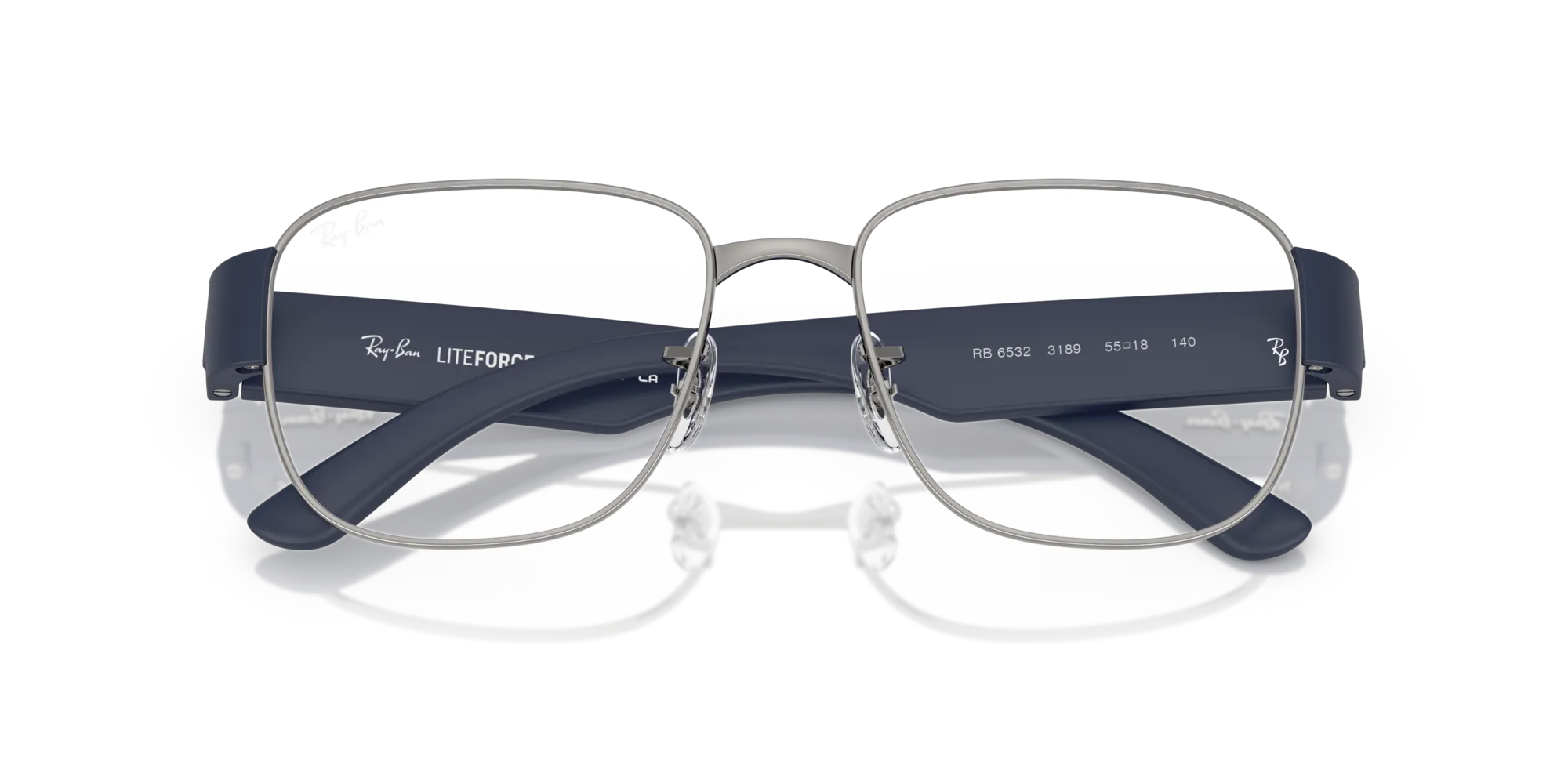 Ray - Ban RX6532 3189 Montature da vista Metallo Grigio Trasparente Squadrata Normale - immagine 2