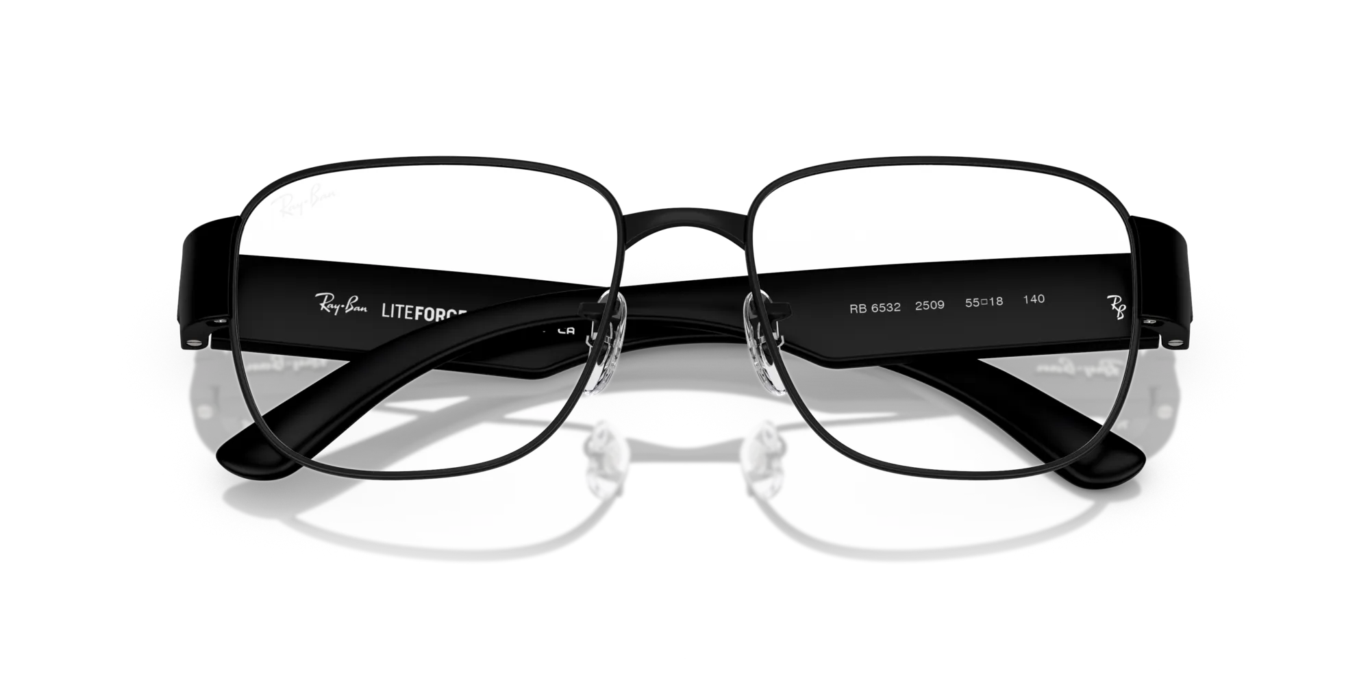 Ray - Ban RX6532 2509 Montature da vista Metallo Nero Trasparente Squadrata Normale - immagine 2