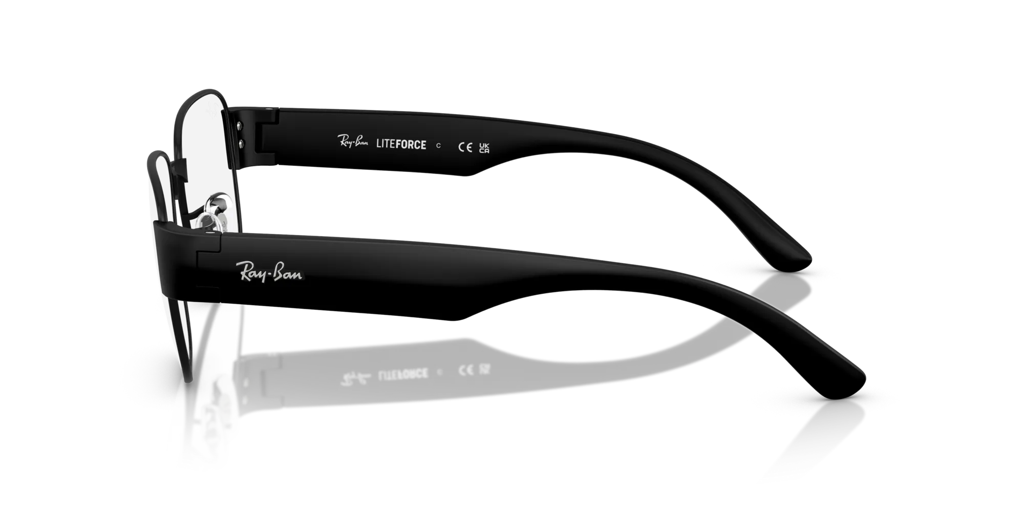 Ray - Ban RX6532 2509 Montature da vista Metallo Nero Trasparente Squadrata Normale - immagine 4