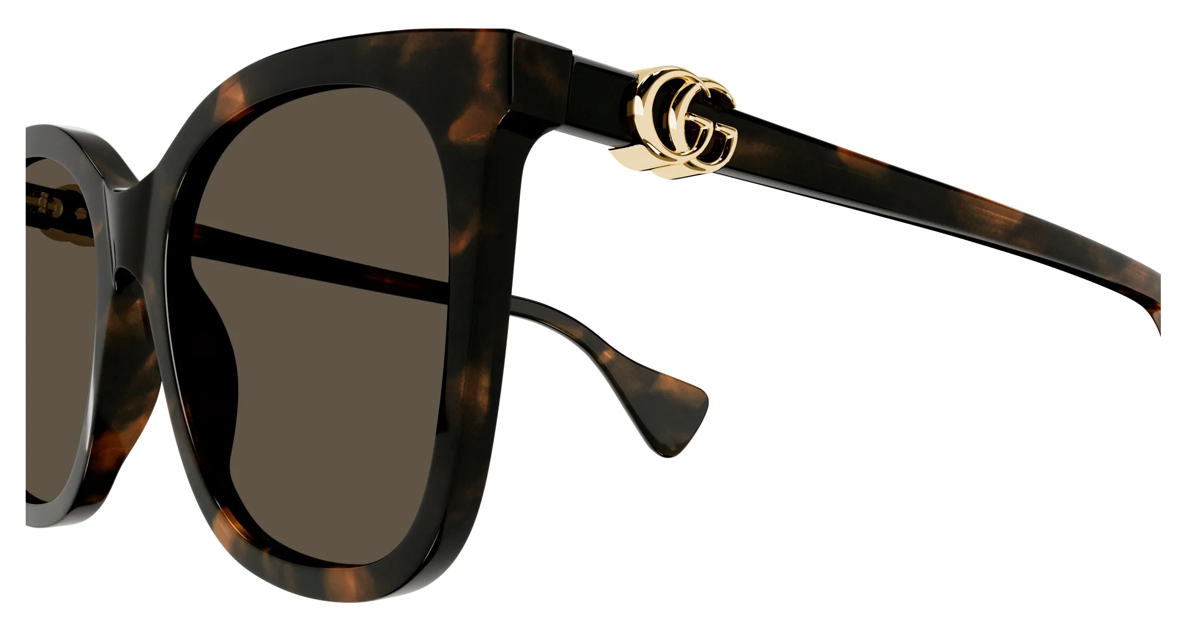 Gucci GG1071S 002 Occhiali da sole Acetato Havana Marrone Cat Eye - immagine 3