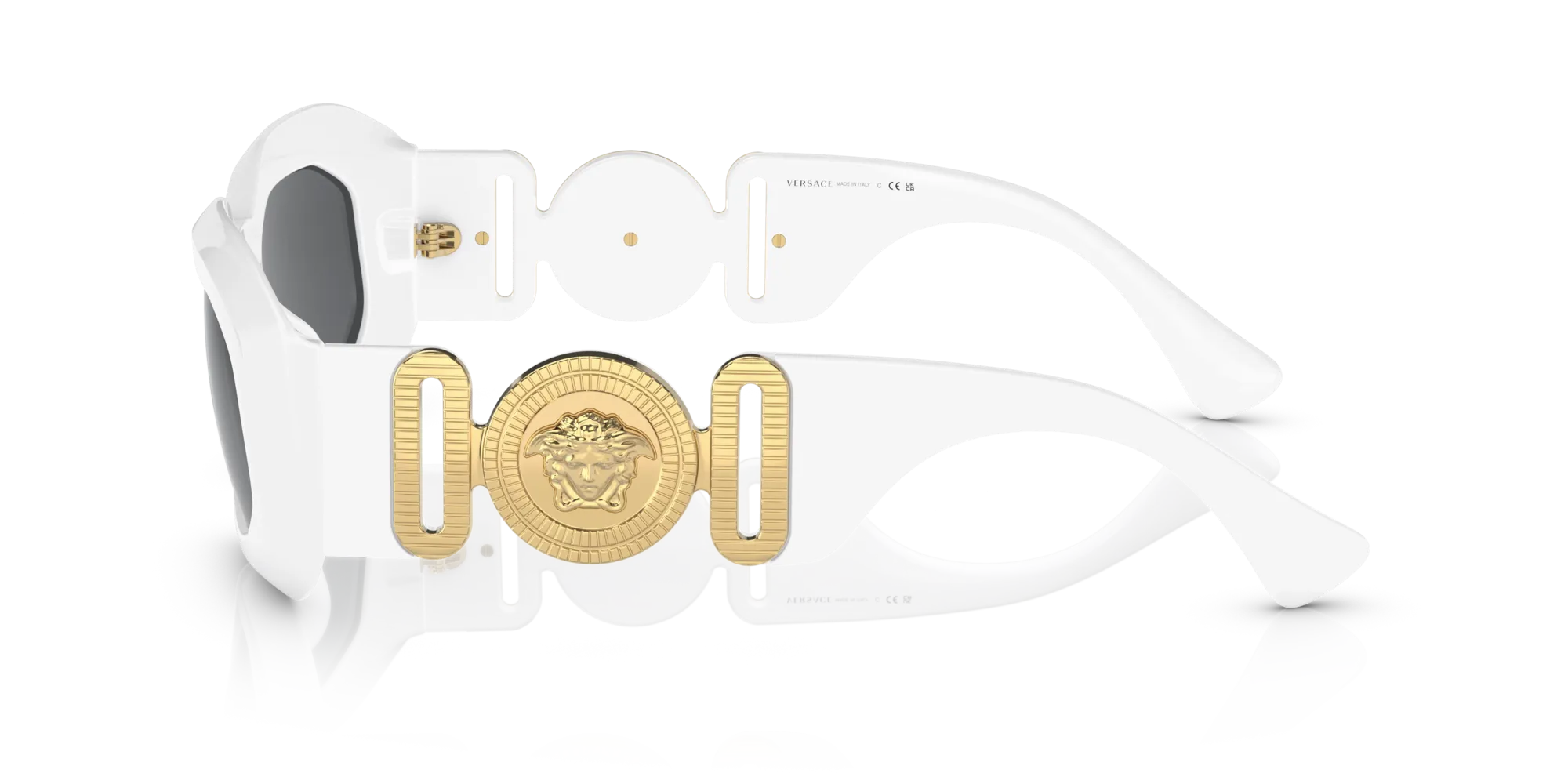 Versace VE4425U 314/87 Occhiali da sole Nylon Bianco Grigio Geometrica Normale - immagine 4