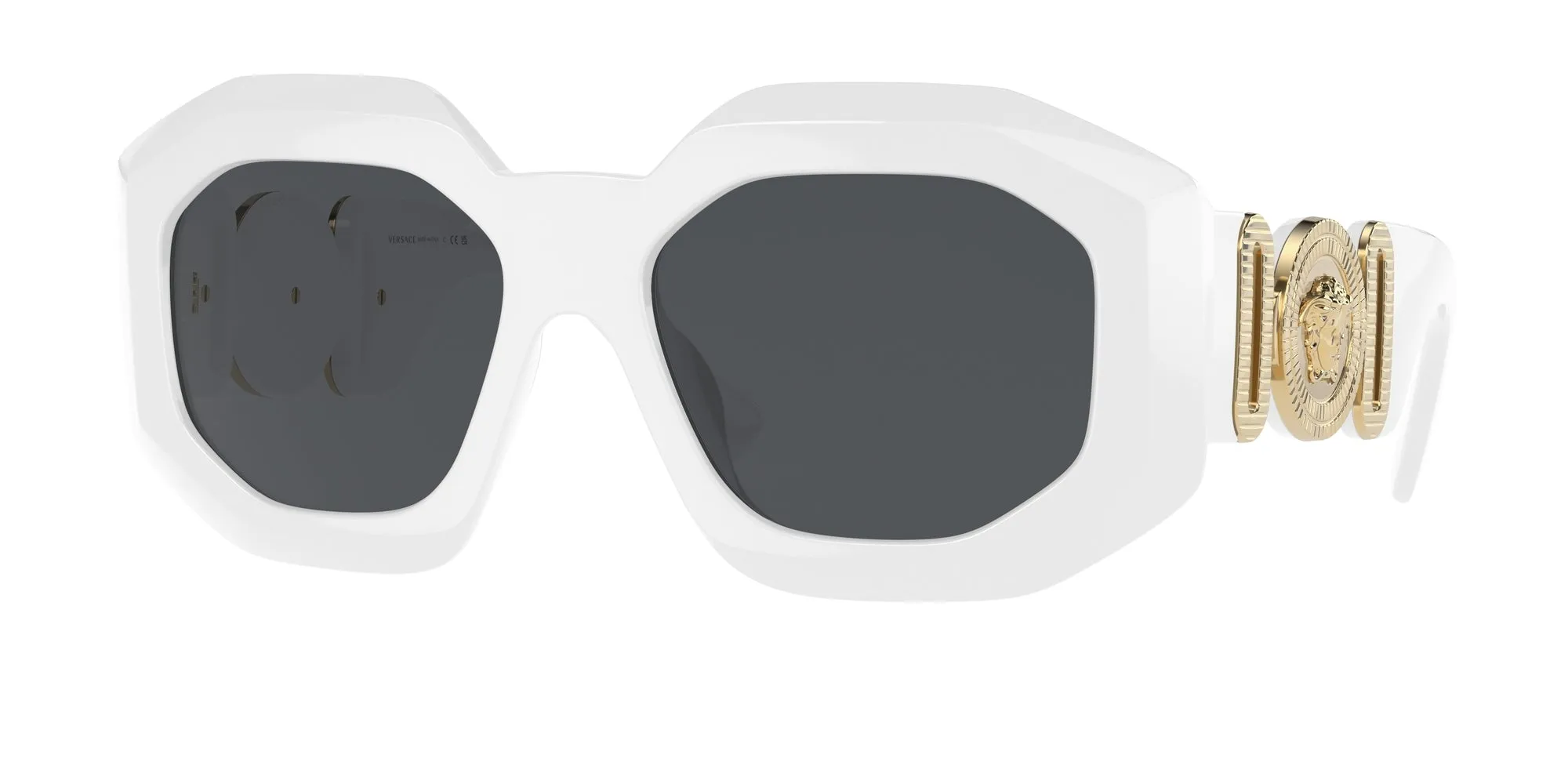 Versace VE4424U 314/87 Occhiali da sole Nylon Bianco Grigio Geometrica Normale - immagine 1