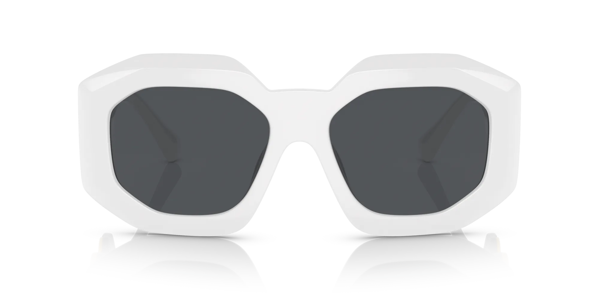 Versace VE4424U 314/87 Occhiali da sole Nylon Bianco Grigio Geometrica Normale - immagine 3