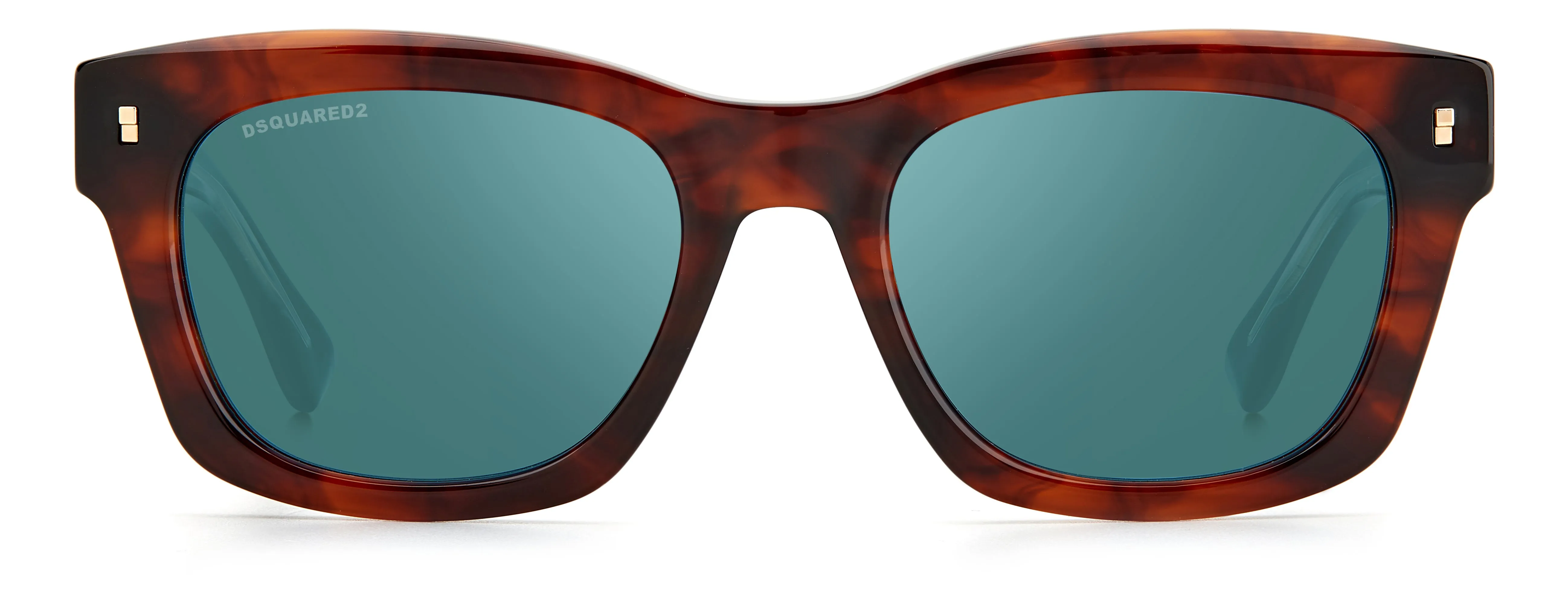 Dsquared2 D2 0012/S EX4/MT Occhiali da sole Acetato Marrone Multicolore Squadrata Specchiato - immagine 2