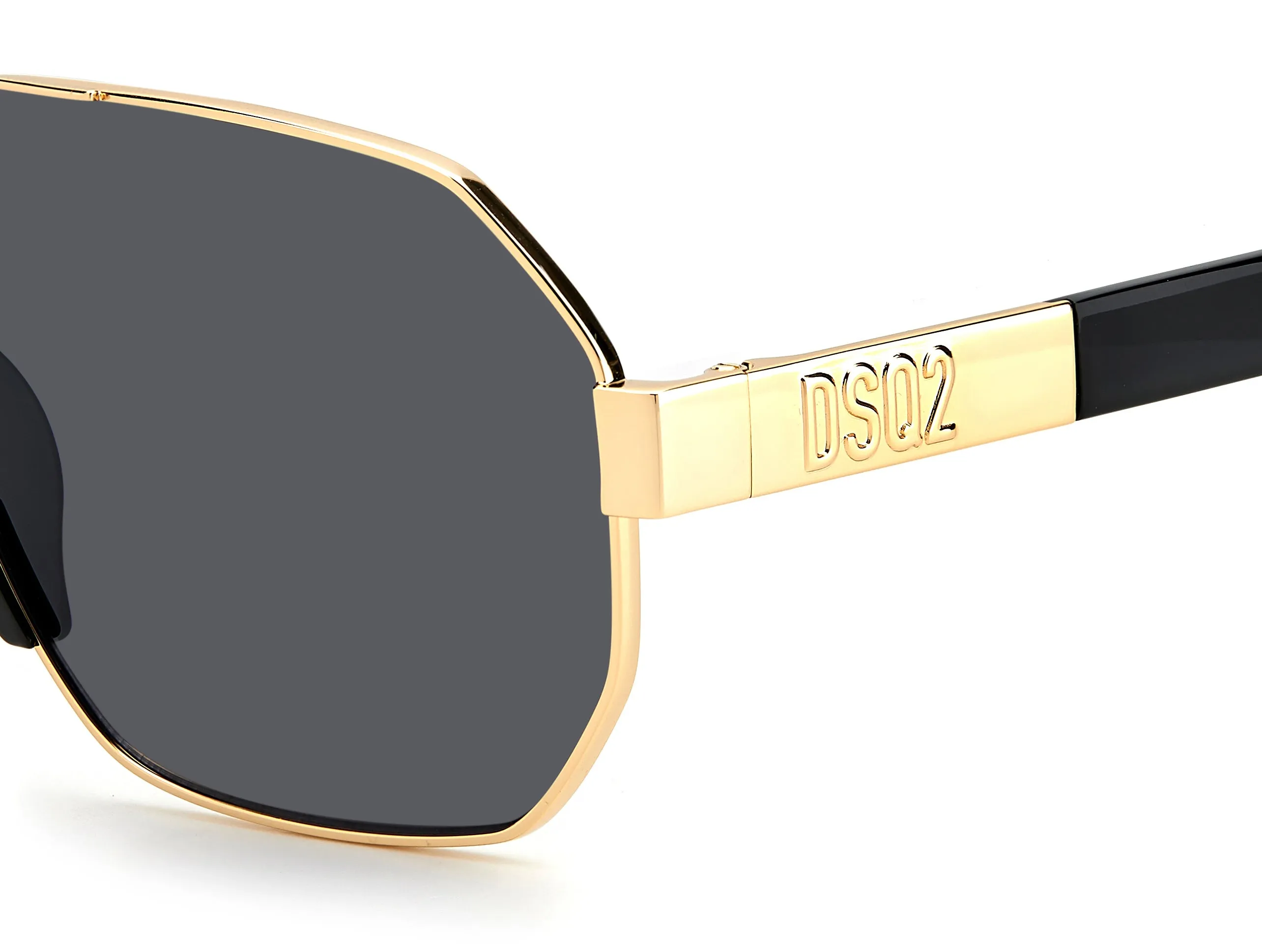 Dsquared2 D2 0028/S RHL/IR Occhiali da sole Metallo Oro Grigio Geometrica - immagine 3