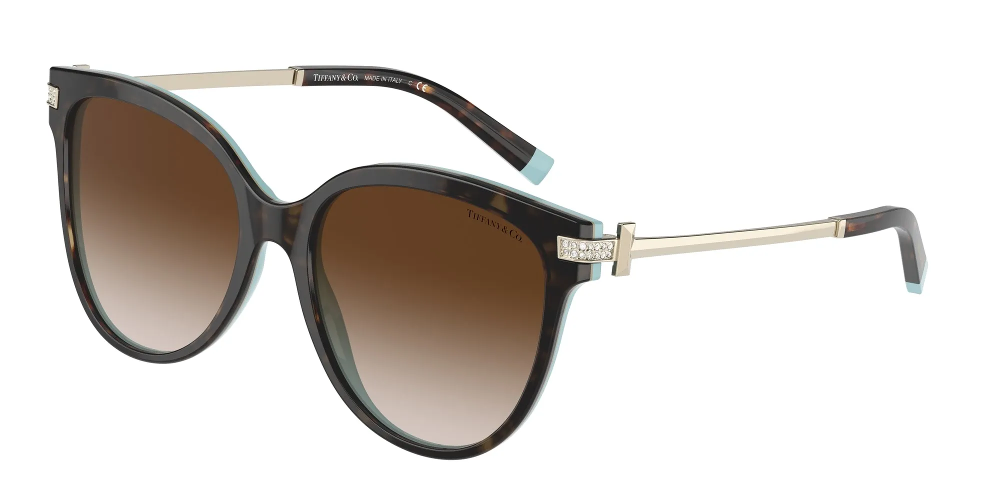 Tiffany TF4193B 81343B Occhiali da sole Acetato Marrone Marrone Pillow Normale Sfumato - immagine 1