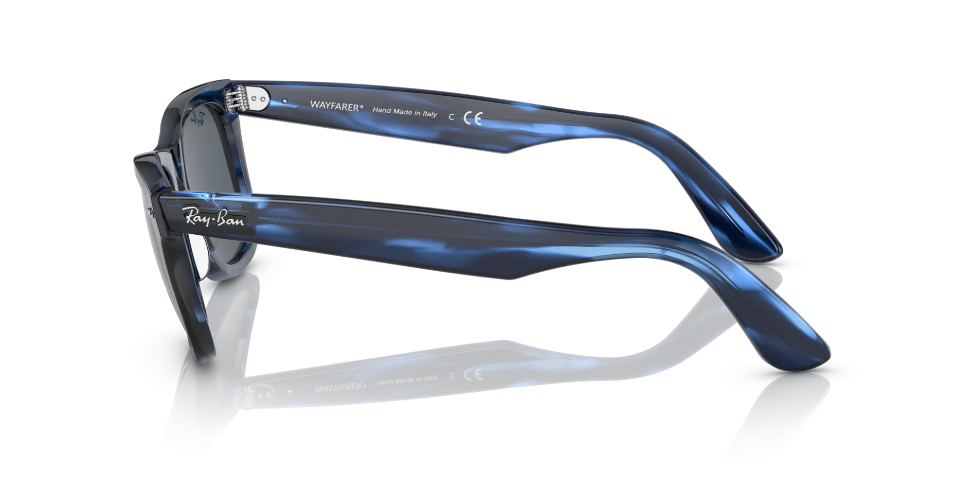 Ray - Ban RB2140 WAYFARER 1361R5 Occhiali da sole Acetato Blu Blu Squadrata Normale - immagine 4