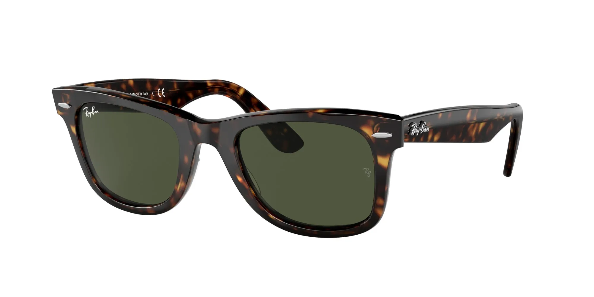 Ray - Ban RB2140 WAYFARER 135931 Occhiali da sole Acetato Tartaruga Verde Squadrata Normale - immagine 1