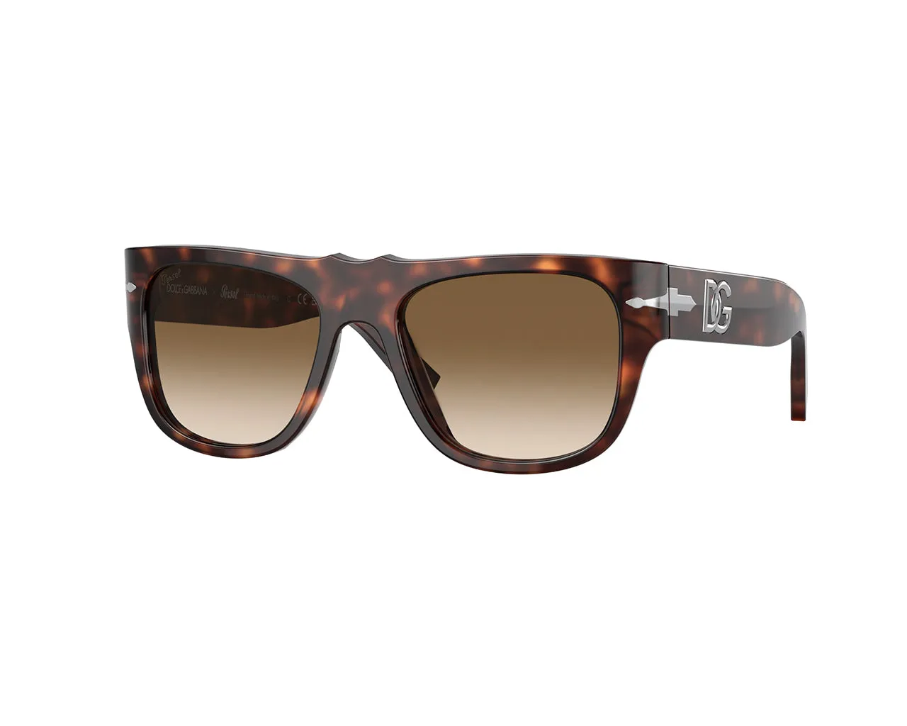 Persol PO3295S 24/51 Occhiali da sole Acetato Havana Marrone Squadrata Normale Sfumato - immagine 1