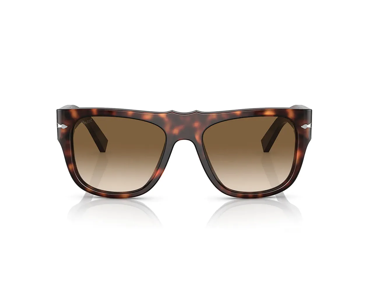 Persol PO3295S 24/51 Occhiali da sole Acetato Havana Marrone Squadrata Normale Sfumato - immagine 2