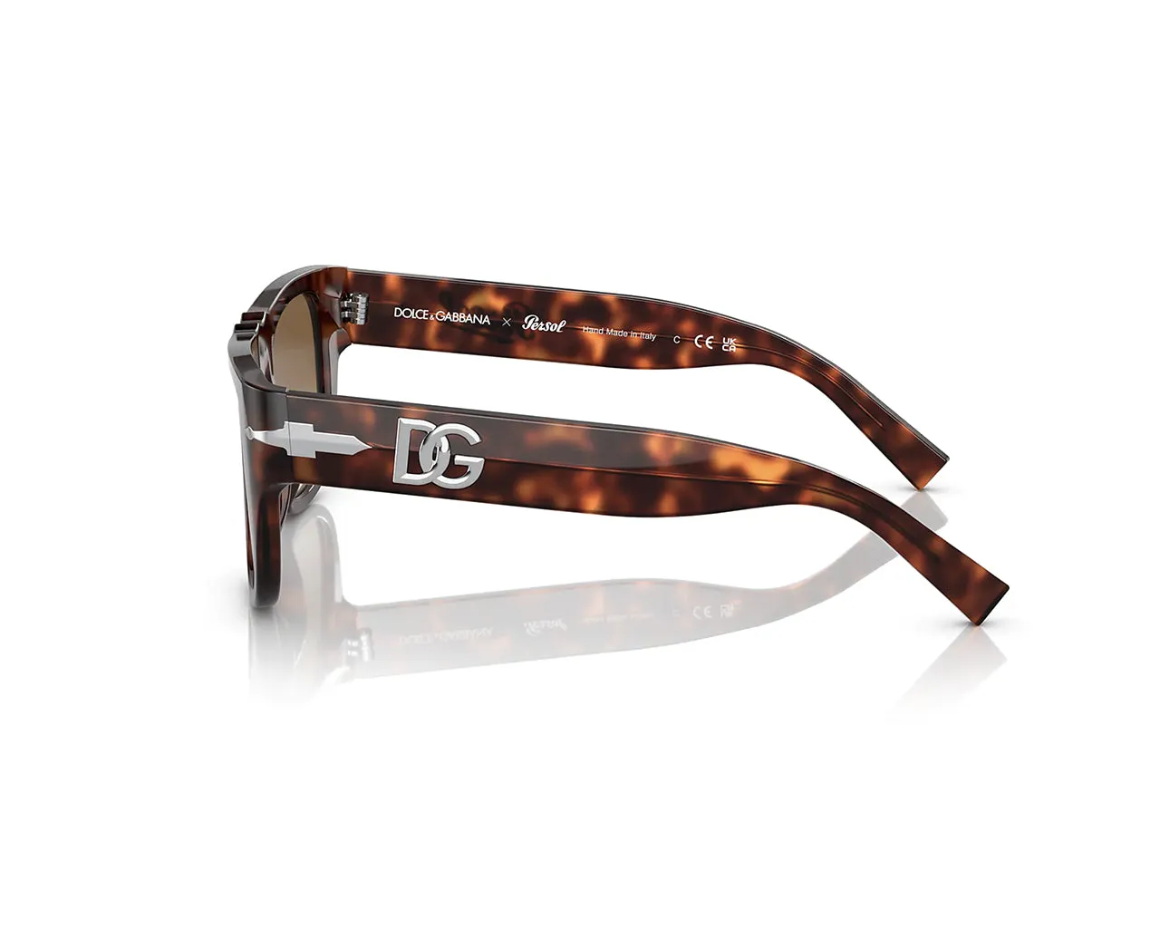Persol PO3295S 24/51 Occhiali da sole Acetato Havana Marrone Squadrata Normale Sfumato - immagine 3