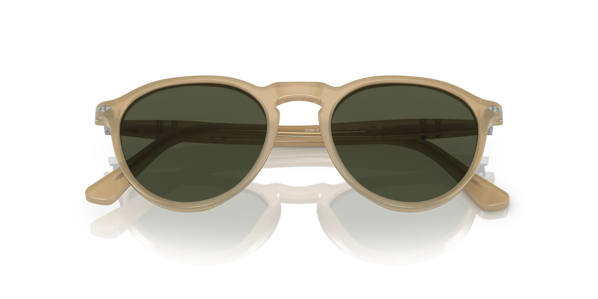 Persol PO3286S 116931 Occhiali da sole Acetato Marrone Verde Pantos Normale - immagine 2