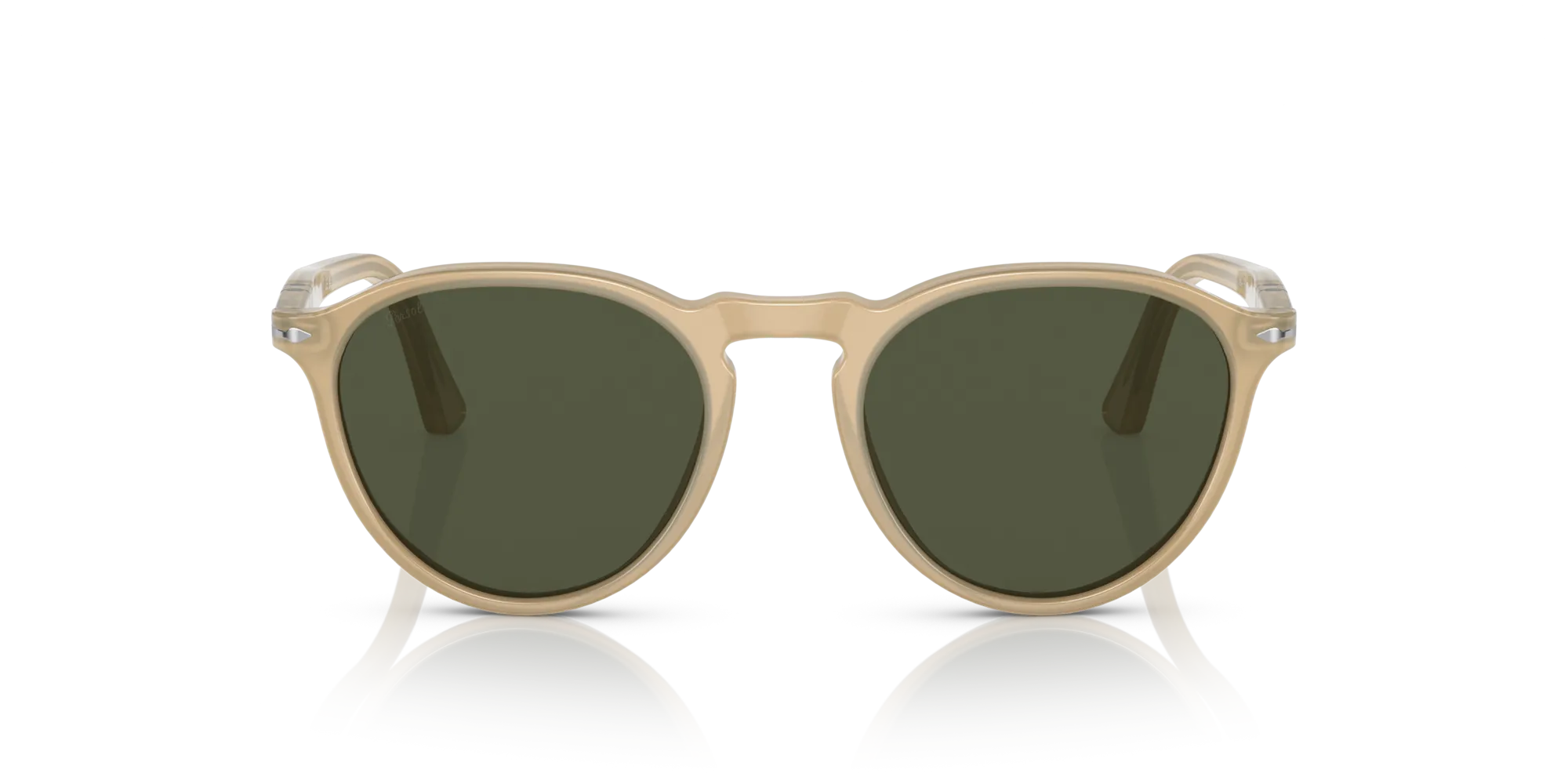 Persol PO3286S 116931 Occhiali da sole Acetato Marrone Verde Pantos Normale - immagine 3
