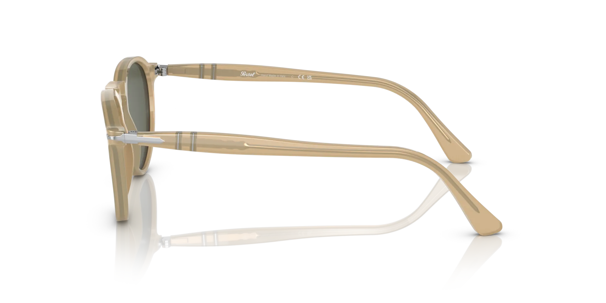 Persol PO3286S 116931 Occhiali da sole Acetato Marrone Verde Pantos Normale - immagine 4