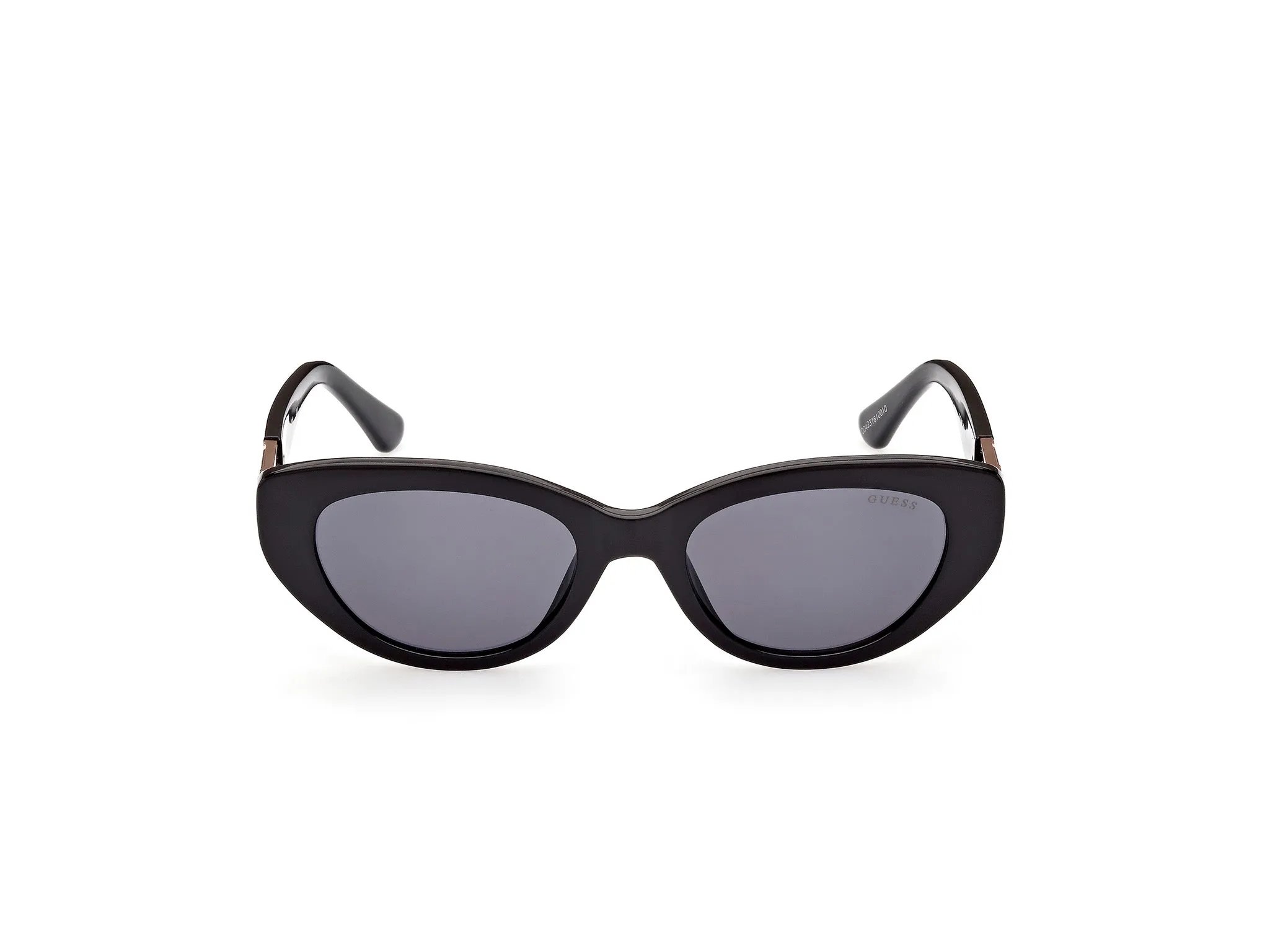Guess GU7849 01A Occhiali da sole Iniettato Nero Grigio Rotonda Normale - immagine 2
