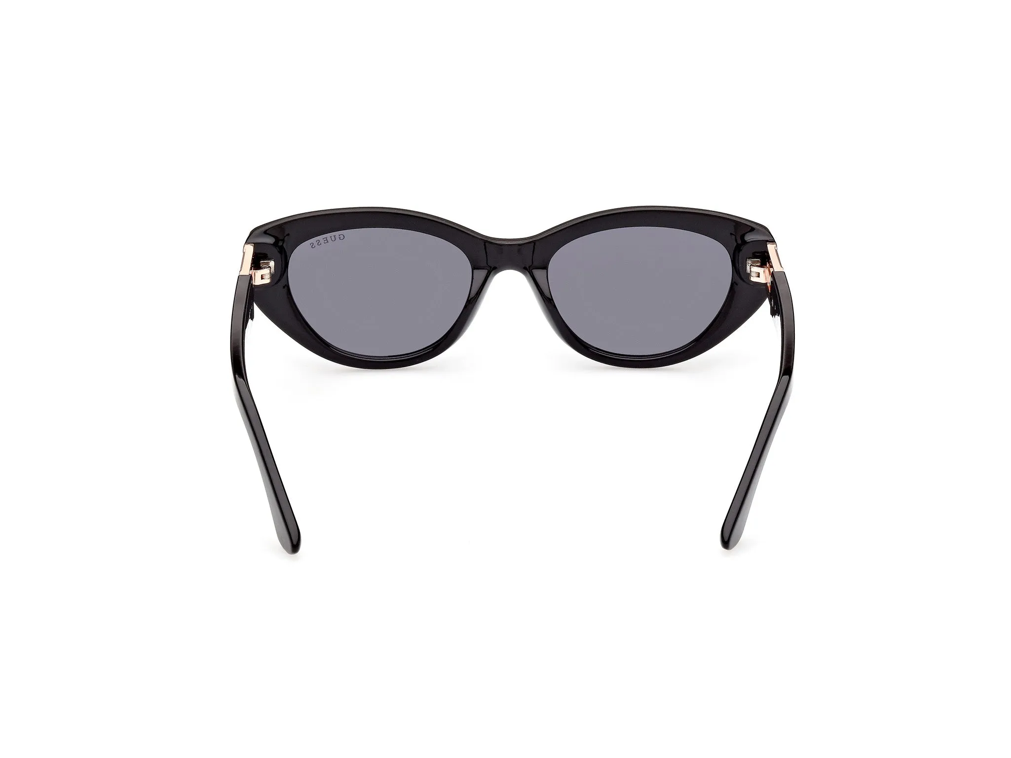 Guess GU7849 01A Occhiali da sole Iniettato Nero Grigio Rotonda Normale - immagine 4