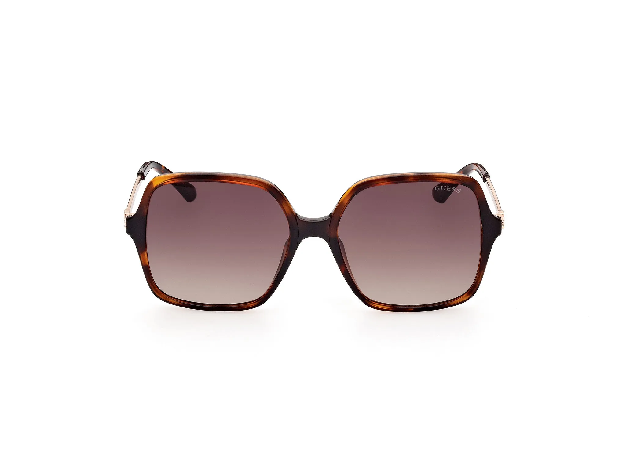 Guess GU7845 52F Occhiali da sole Iniettato Havana Marrone Squadrata Normale Sfumato - immagine 2