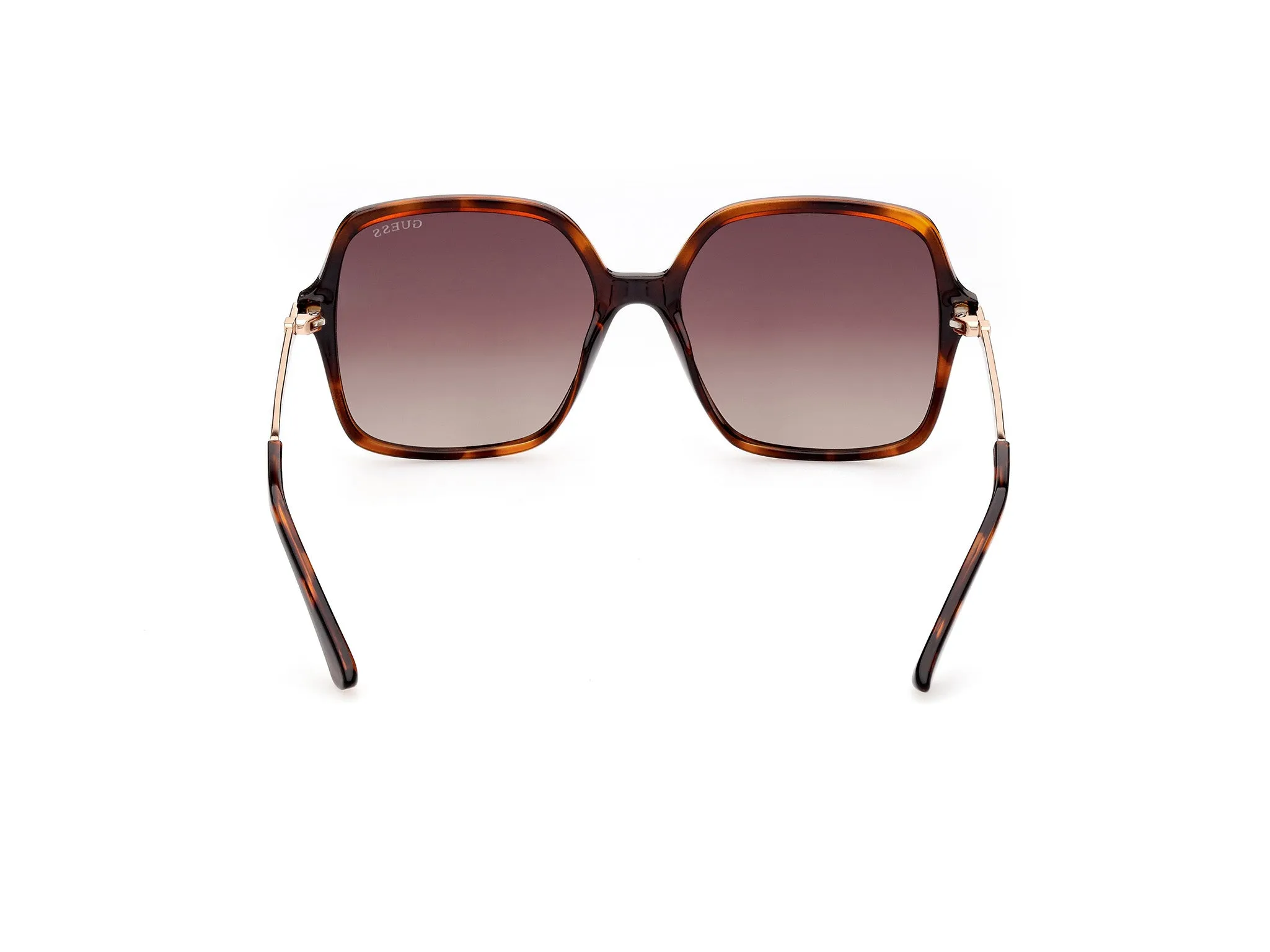 Guess GU7845 52F Occhiali da sole Iniettato Havana Marrone Squadrata Normale Sfumato - immagine 4
