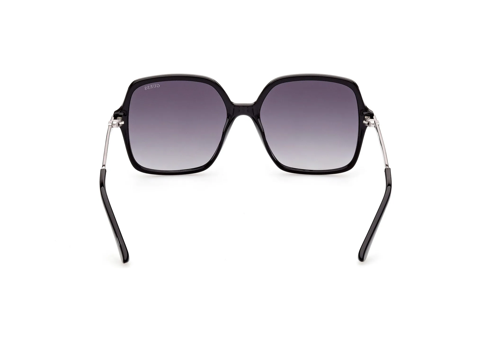 Guess GU7845 01B Occhiali da sole Iniettato Nero Grigio Squadrata Normale Sfumato - immagine 4