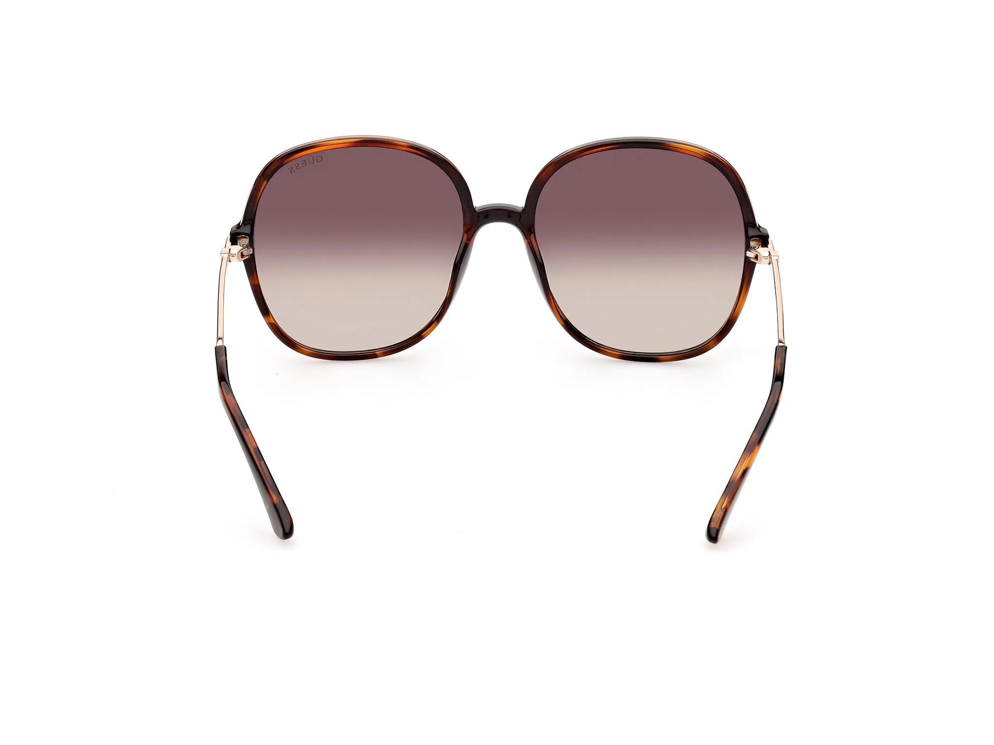 Guess GU7844 52F Occhiali da sole Iniettato Havana Marrone Rotonda Normale Sfumato - immagine 4