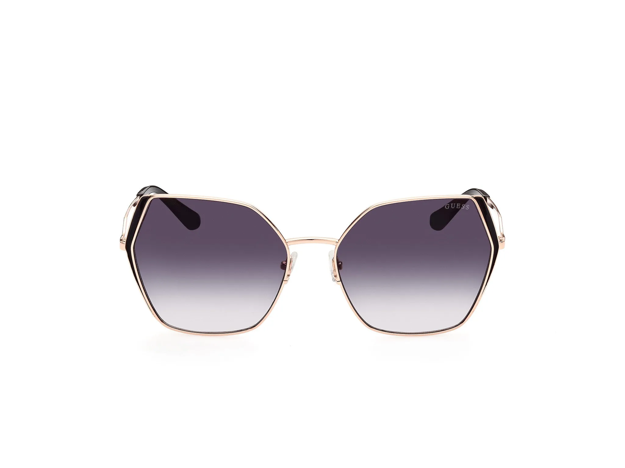 Guess GU7843 28B Occhiali da sole Metallo Oro Grigio Geometrica Normale Sfumato - immagine 2
