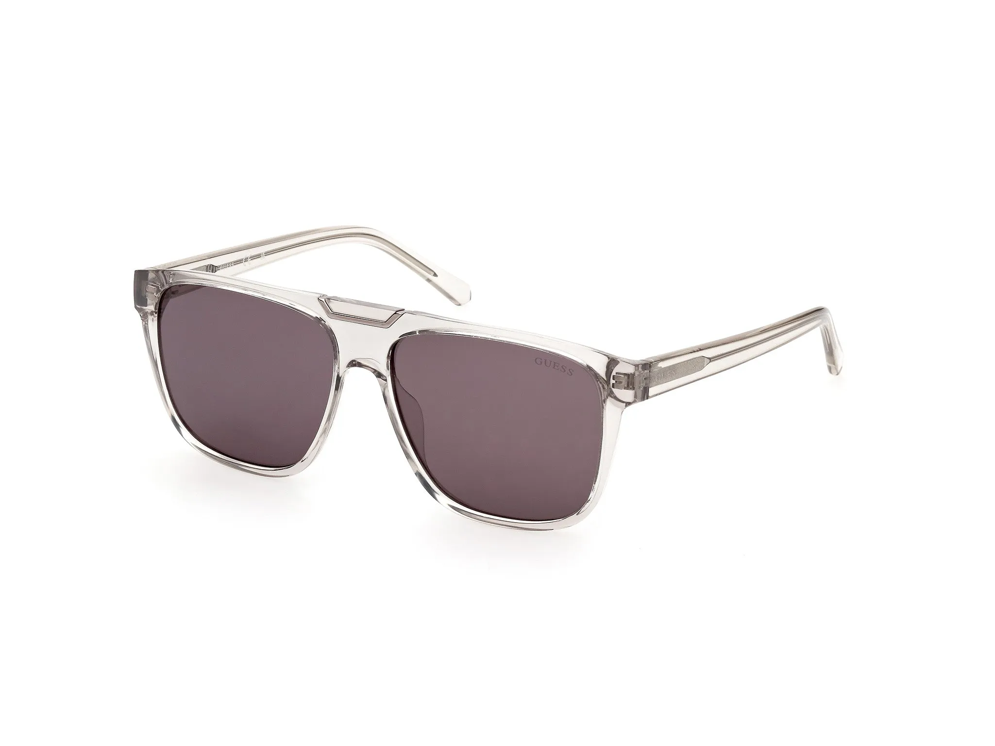Guess GU00056 20A Occhiali da sole Plastica Trasparente grigio Grigio Squadrata Normale - immagine 1