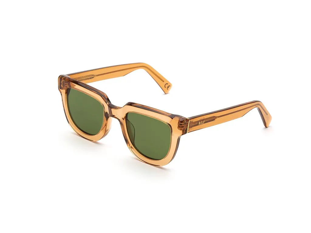 Retrosuperfuture S5R Serio Cola green Occhiali da sole Acetato Marrone Verde Rotonda Normale - immagine 1