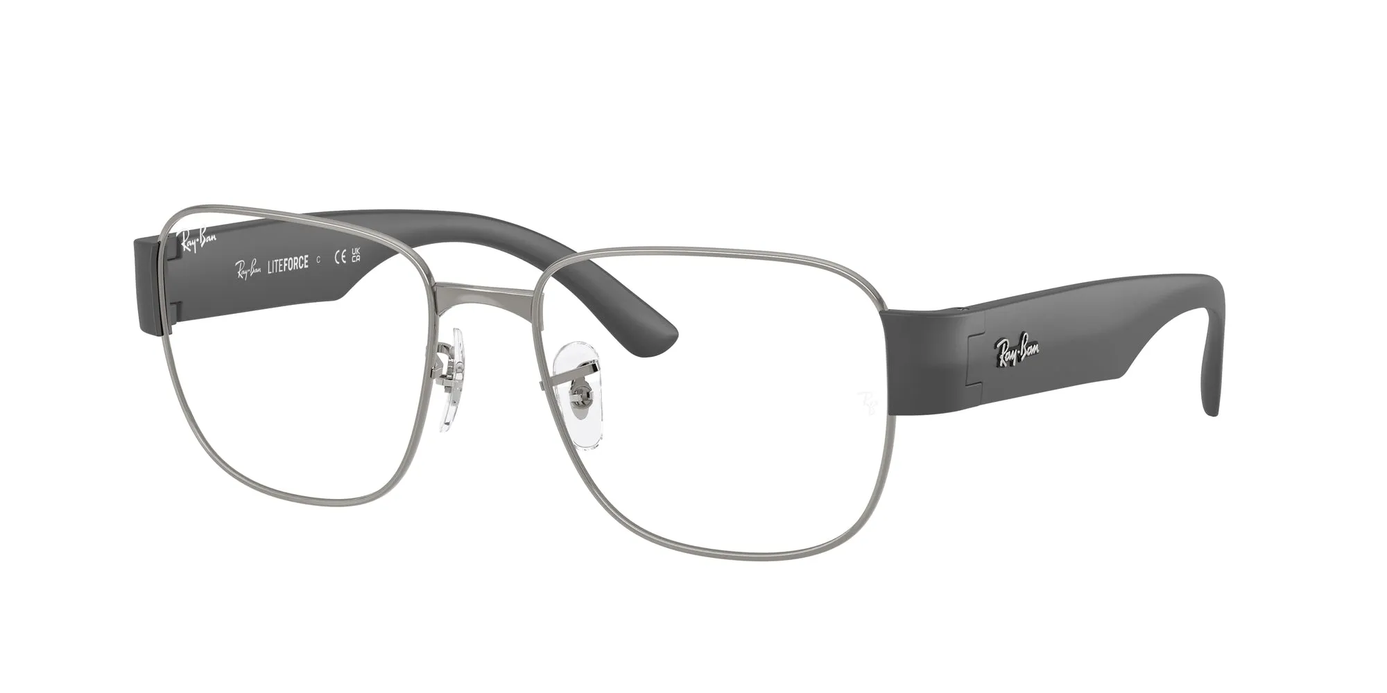 Ray - Ban RX6532 2502 Montature da vista Metallo Grigio Trasparente Squadrata Normale - immagine 1
