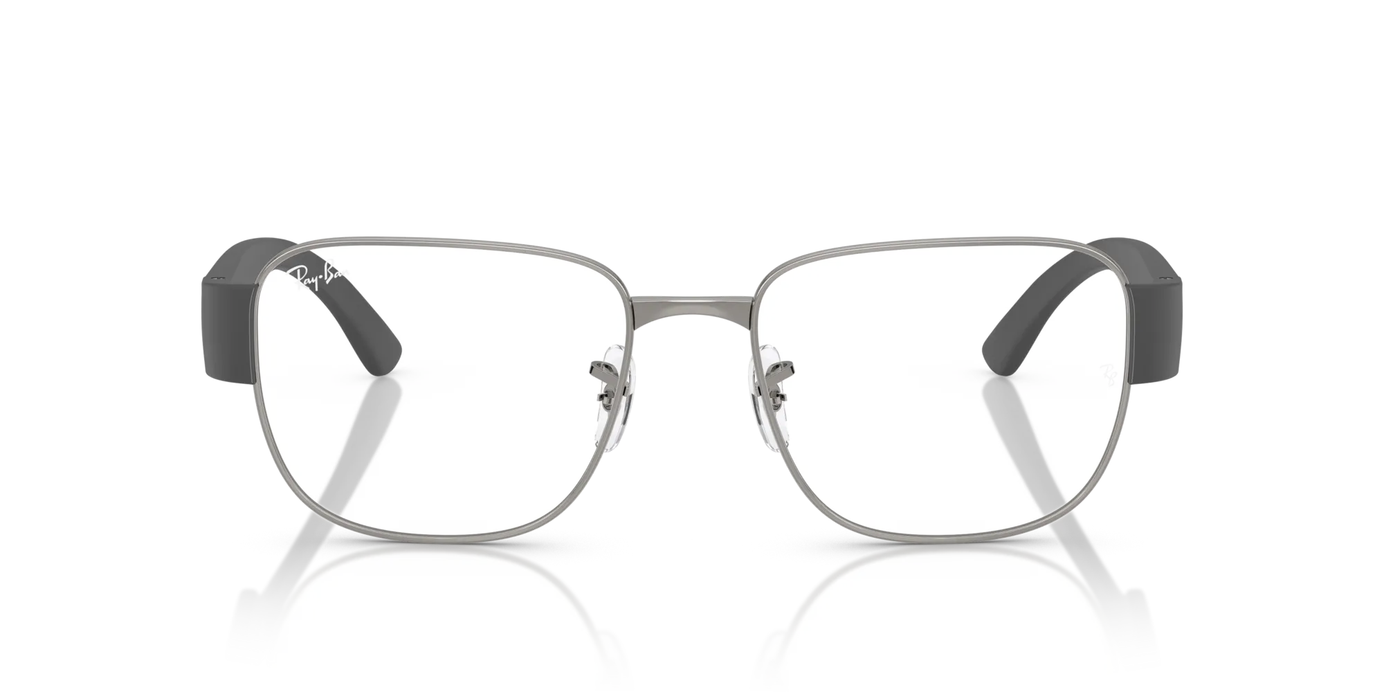 Ray - Ban RX6532 2502 Montature da vista Metallo Grigio Trasparente Squadrata Normale - immagine 3