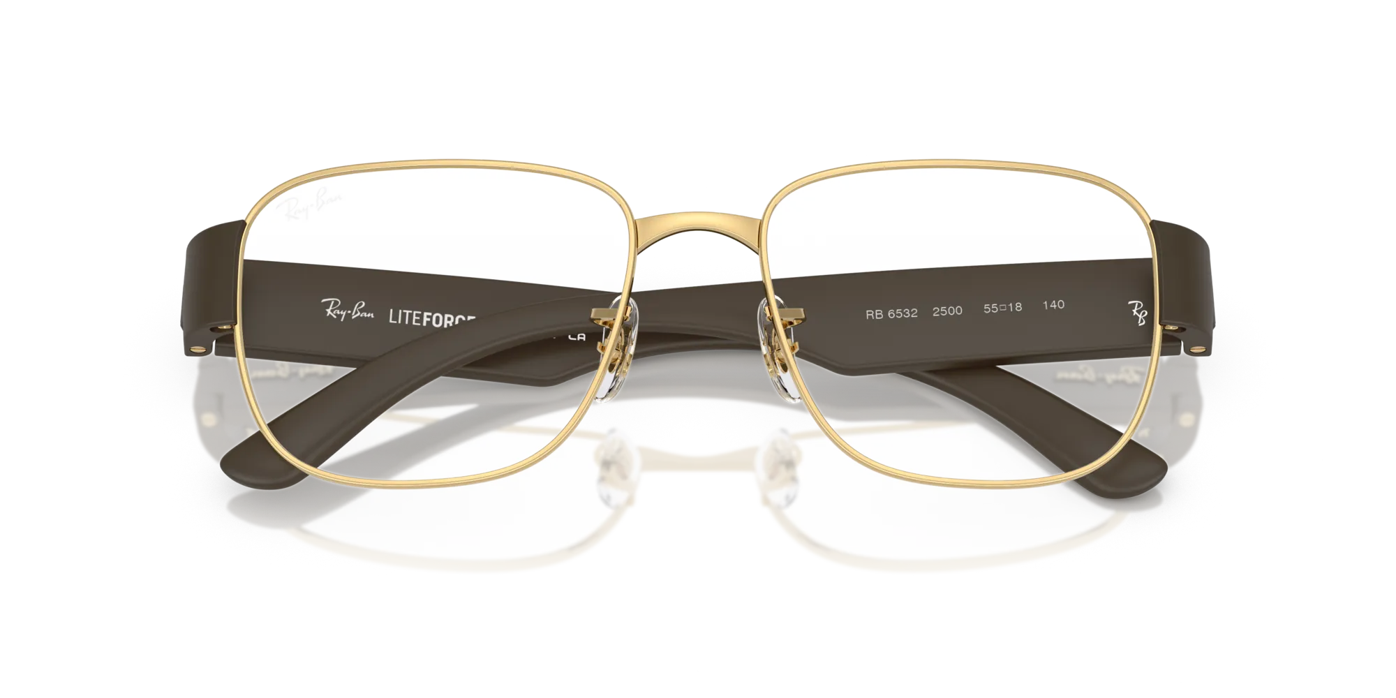 Ray - Ban RX6532 2500 Montature da vista Metallo Oro Trasparente Squadrata Normale - immagine 2