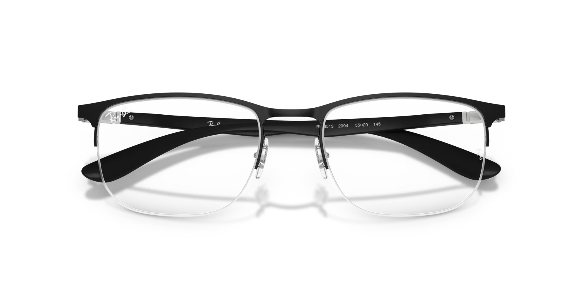 Ray - Ban RX6513 2904 Montature da vista Metallo Nero Trasparente Geometrica Normale - immagine 2