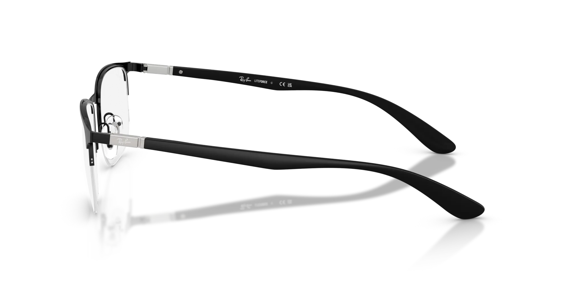 Ray - Ban RX6513 2904 Montature da vista Metallo Nero Trasparente Geometrica Normale - immagine 4