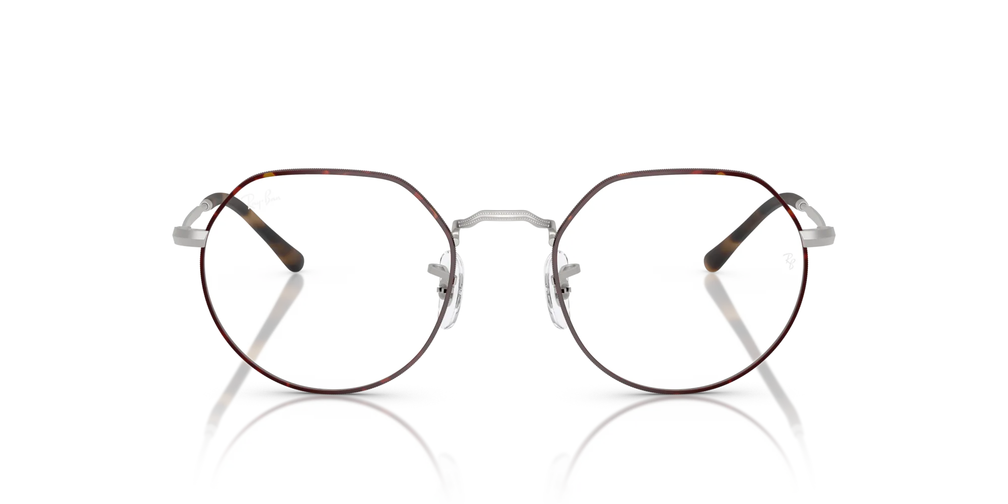 Ray - Ban RX6465 JACK 3194 Montature da vista Metallo Havana Trasparente Geometrica Normale - immagine 3