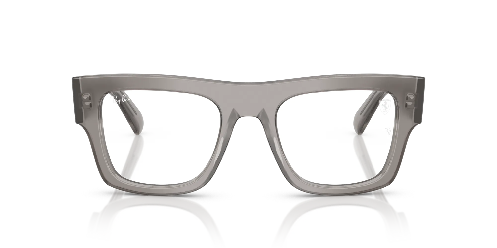 Ray - Ban RX5517M F704 Montature da vista Acetato Grigio Trasparente Squadrata Normale - immagine 3
