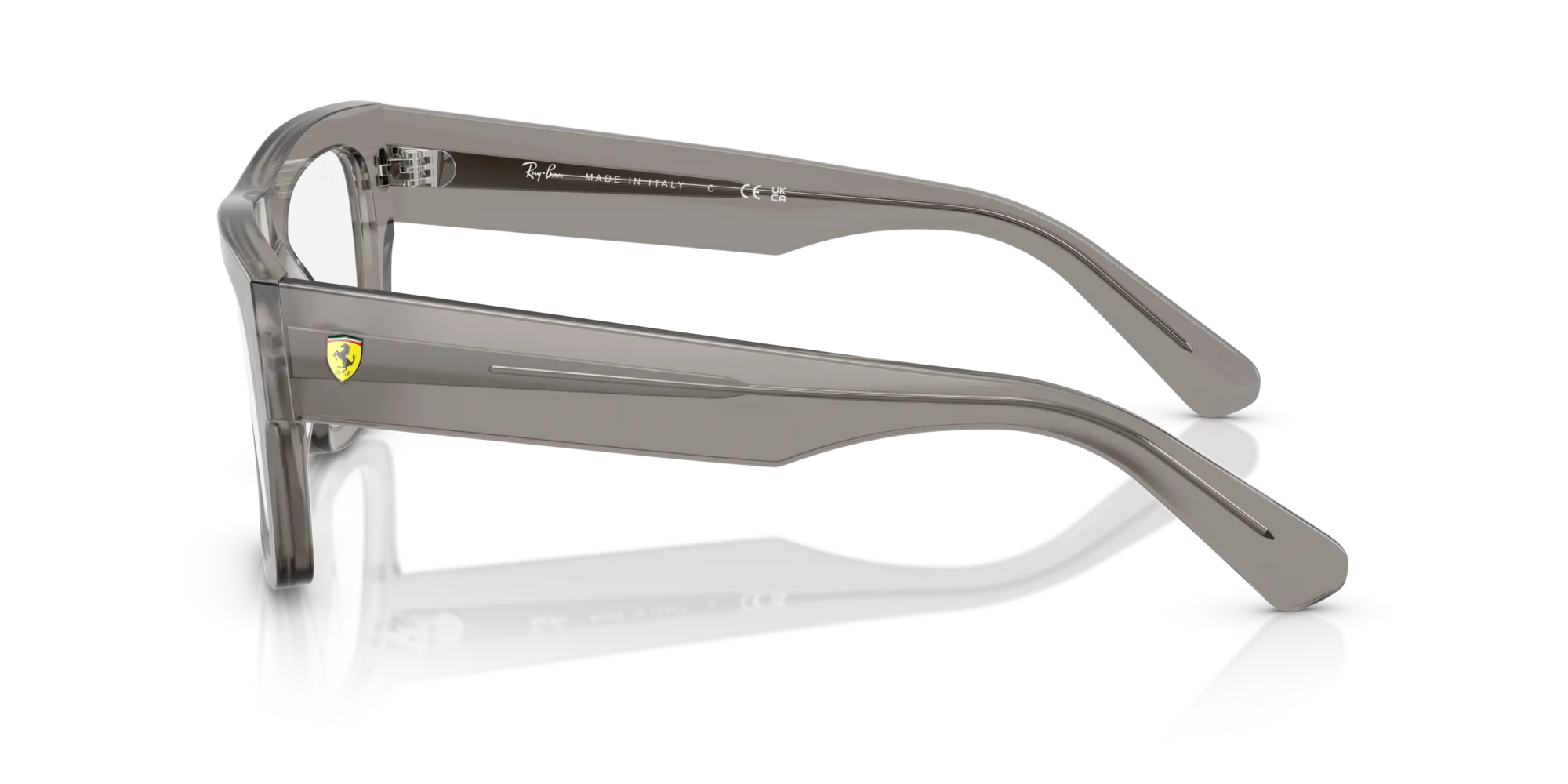 Ray - Ban RX5517M F704 Montature da vista Acetato Grigio Trasparente Squadrata Normale - immagine 4