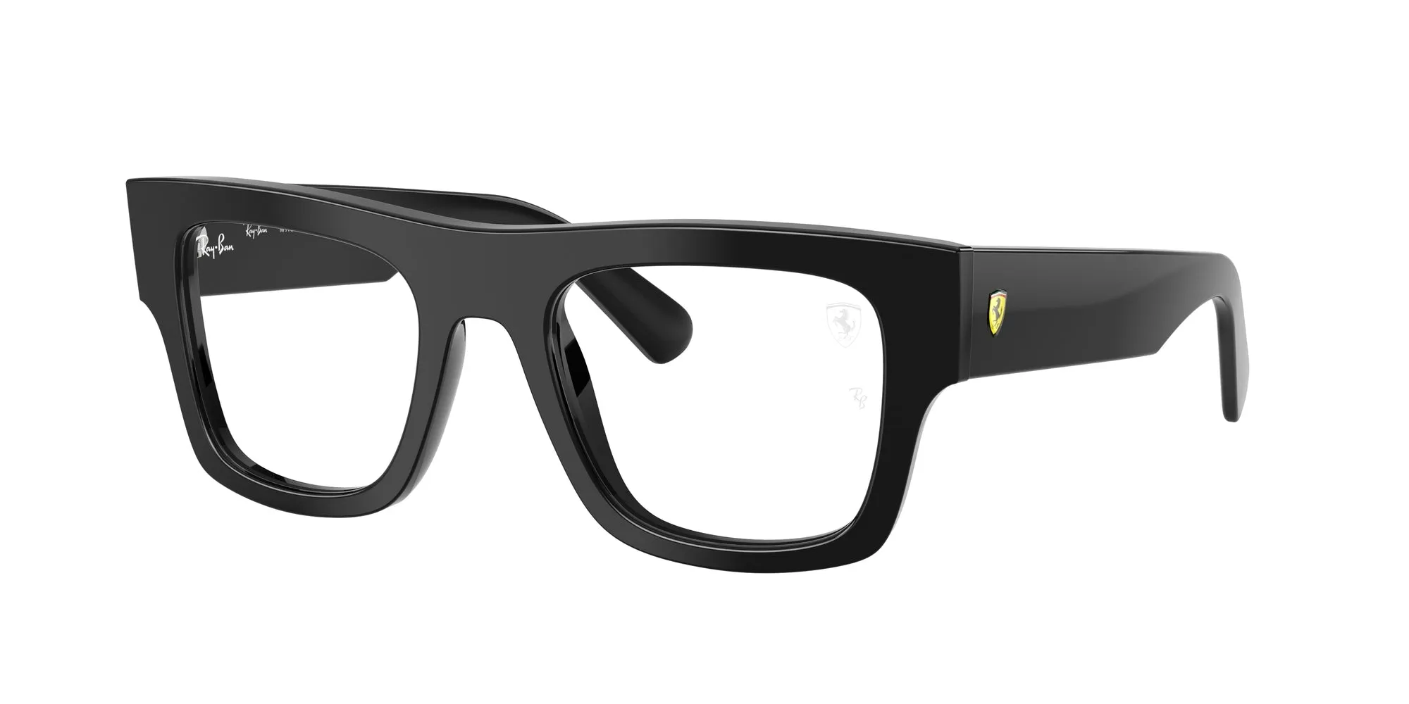 Ray - Ban RX5517M F601 Montature da vista Acetato Nero Trasparente Squadrata Normale - immagine 1