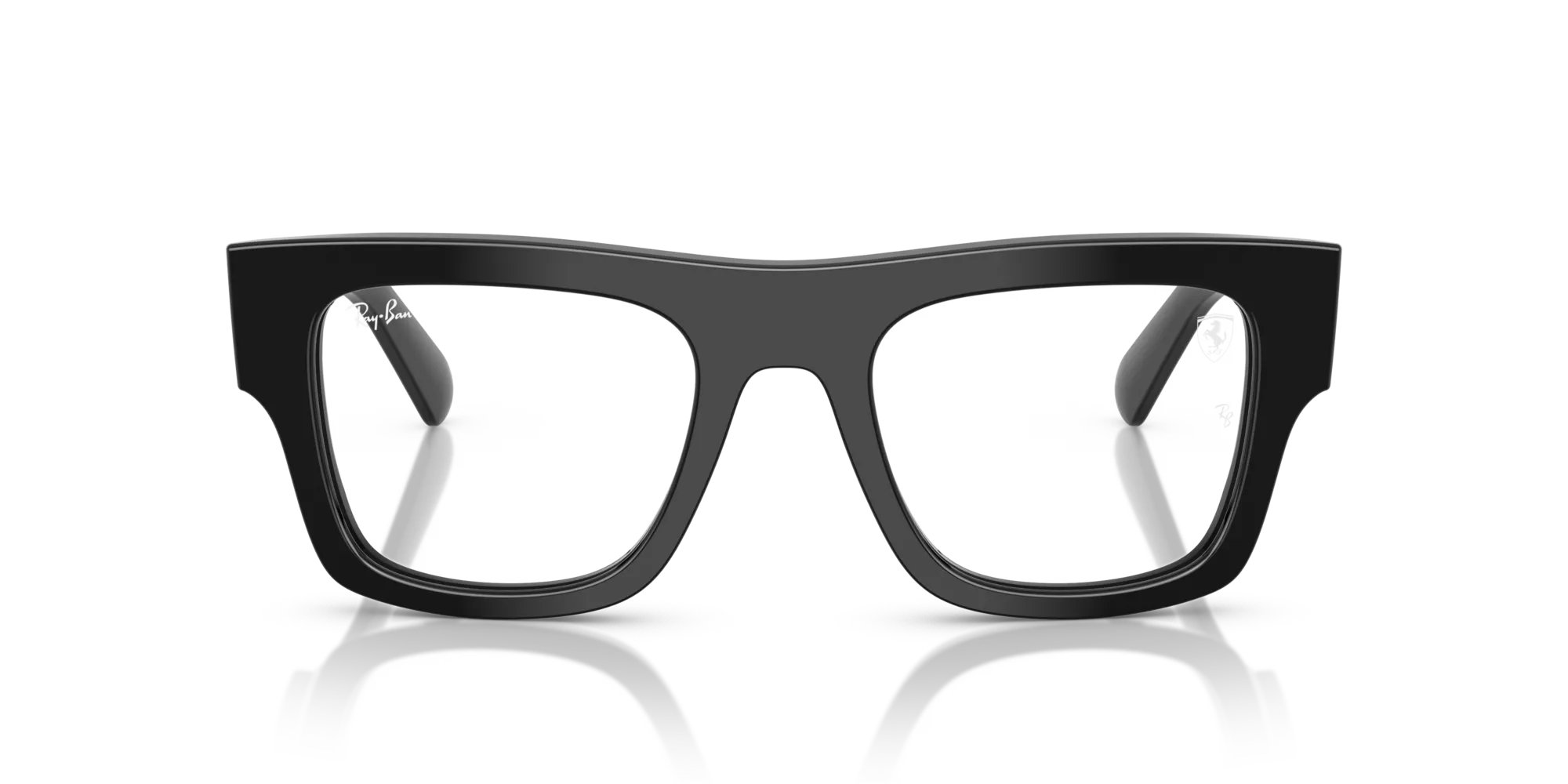 Ray - Ban RX5517M F601 Montature da vista Acetato Nero Trasparente Squadrata Normale - immagine 3