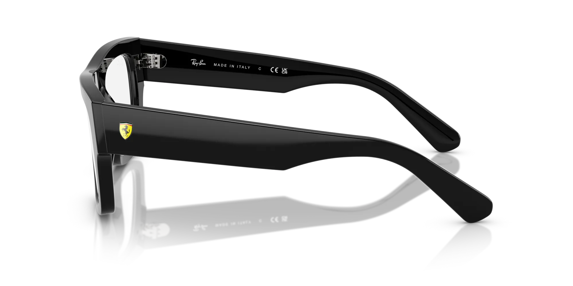 Ray - Ban RX5517M F601 Montature da vista Acetato Nero Trasparente Squadrata Normale - immagine 4
