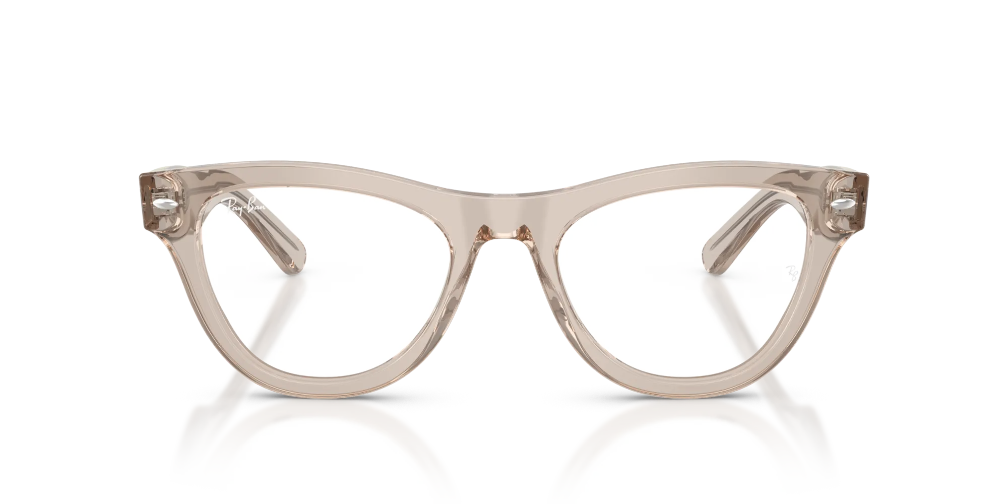 Ray - Ban RX5510 8449 Montature da vista Acetato Marrone Trasparente Cat Eye Normale - immagine 3