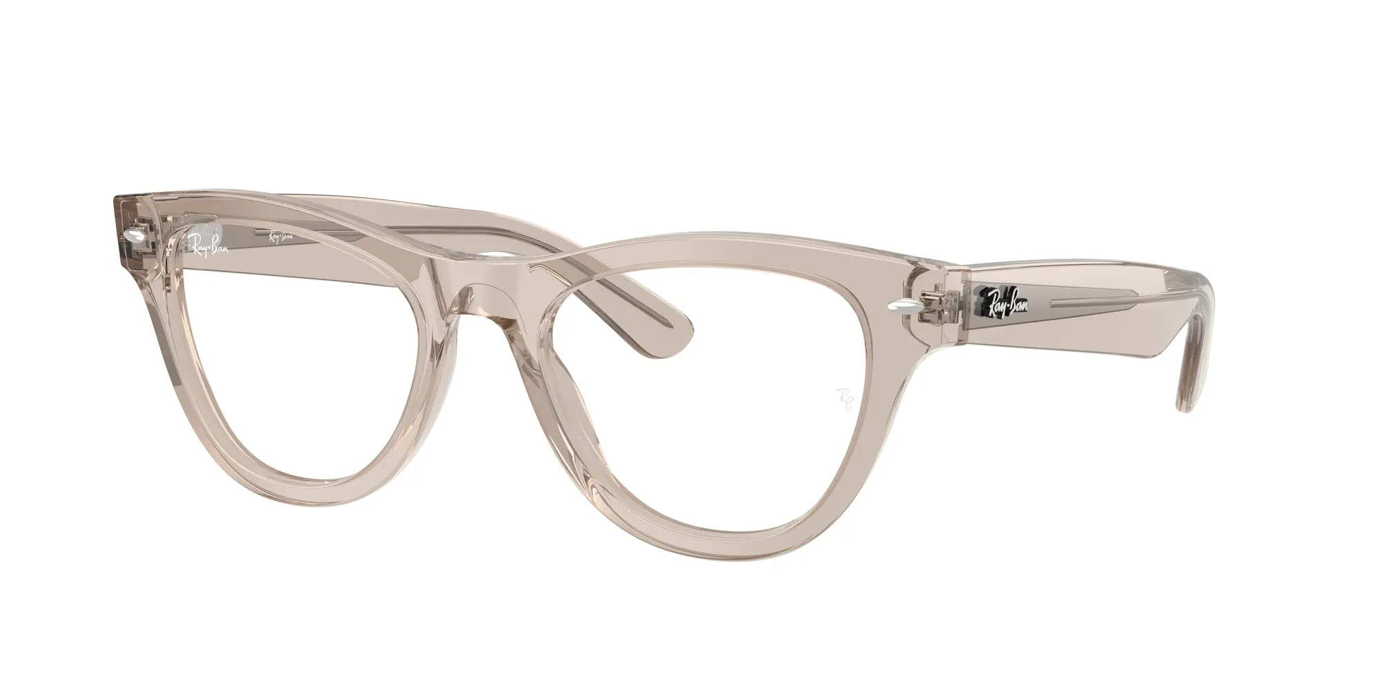 Ray - Ban RX5510 8449 Montature da vista Acetato Marrone Trasparente Cat Eye Normale - immagine 1