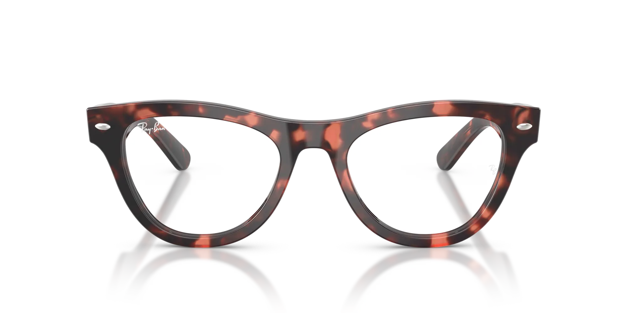 Ray - Ban RX5510 8118 Montature da vista Acetato Tartaruga Trasparente Cat Eye Normale - immagine 3