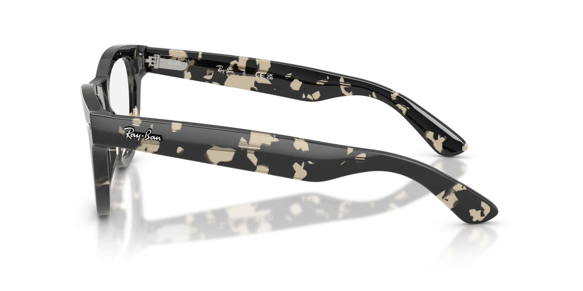 Ray - Ban RX5510 8117 Montature da vista Acetato Grigio Trasparente Cat Eye Normale - immagine 4