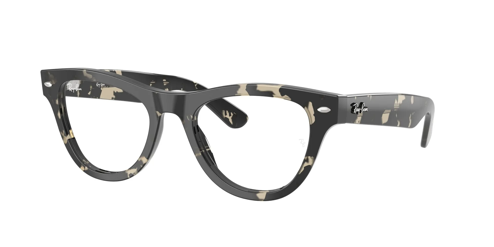 Ray - Ban RX5510 8117 Montature da vista Acetato Grigio Trasparente Cat Eye Normale - immagine 1