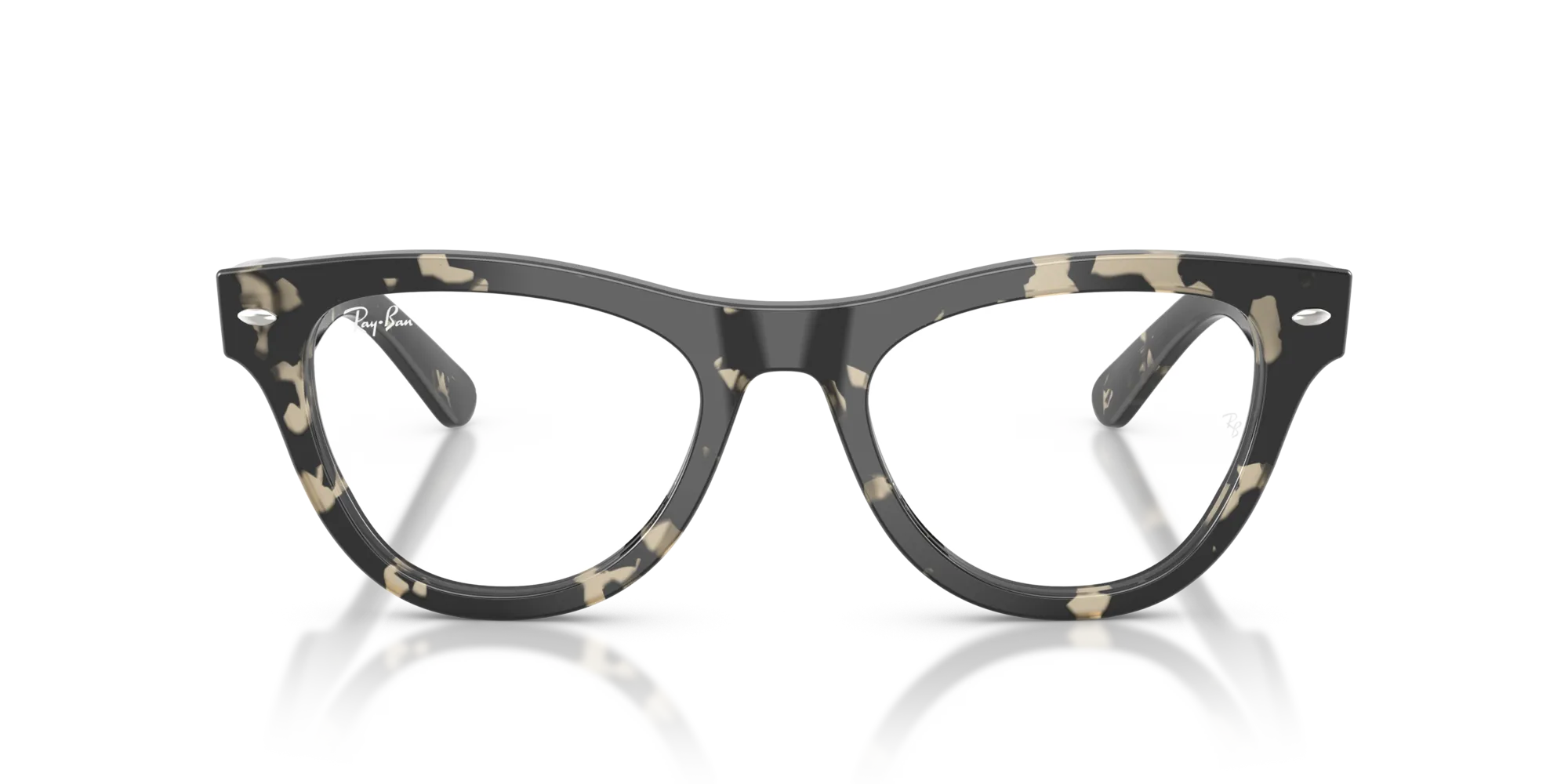 Ray - Ban RX5510 8117 Montature da vista Acetato Grigio Trasparente Cat Eye Normale - immagine 3
