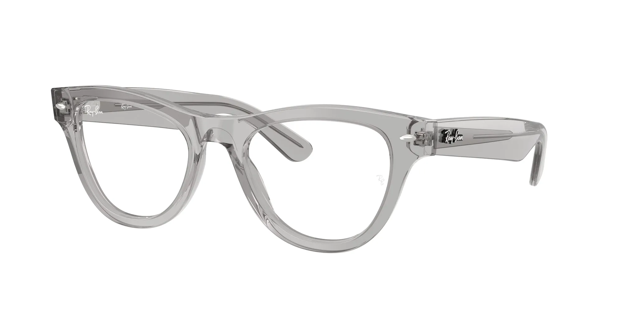 Ray - Ban RX5510 2102 Montature da vista Acetato Grigio Trasparente Cat Eye Normale - immagine 1