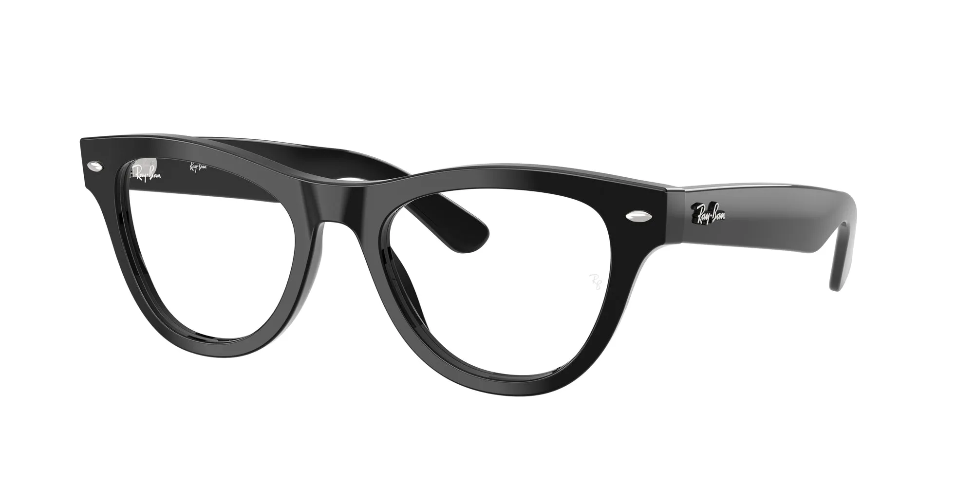 Ray - Ban RX5510 2000 Montature da vista Acetato Nero Trasparente Cat Eye Normale - immagine 1