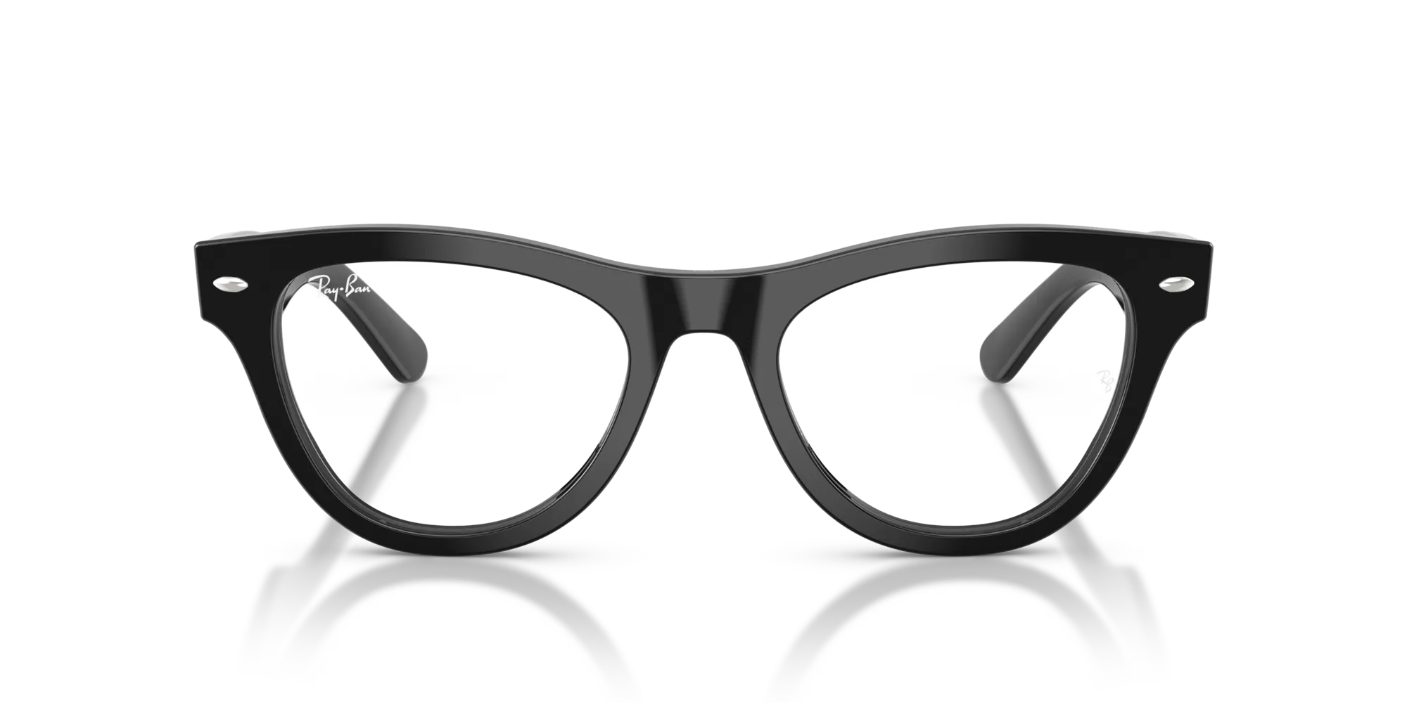 Ray - Ban RX5510 2000 Montature da vista Acetato Nero Trasparente Cat Eye Normale - immagine 3