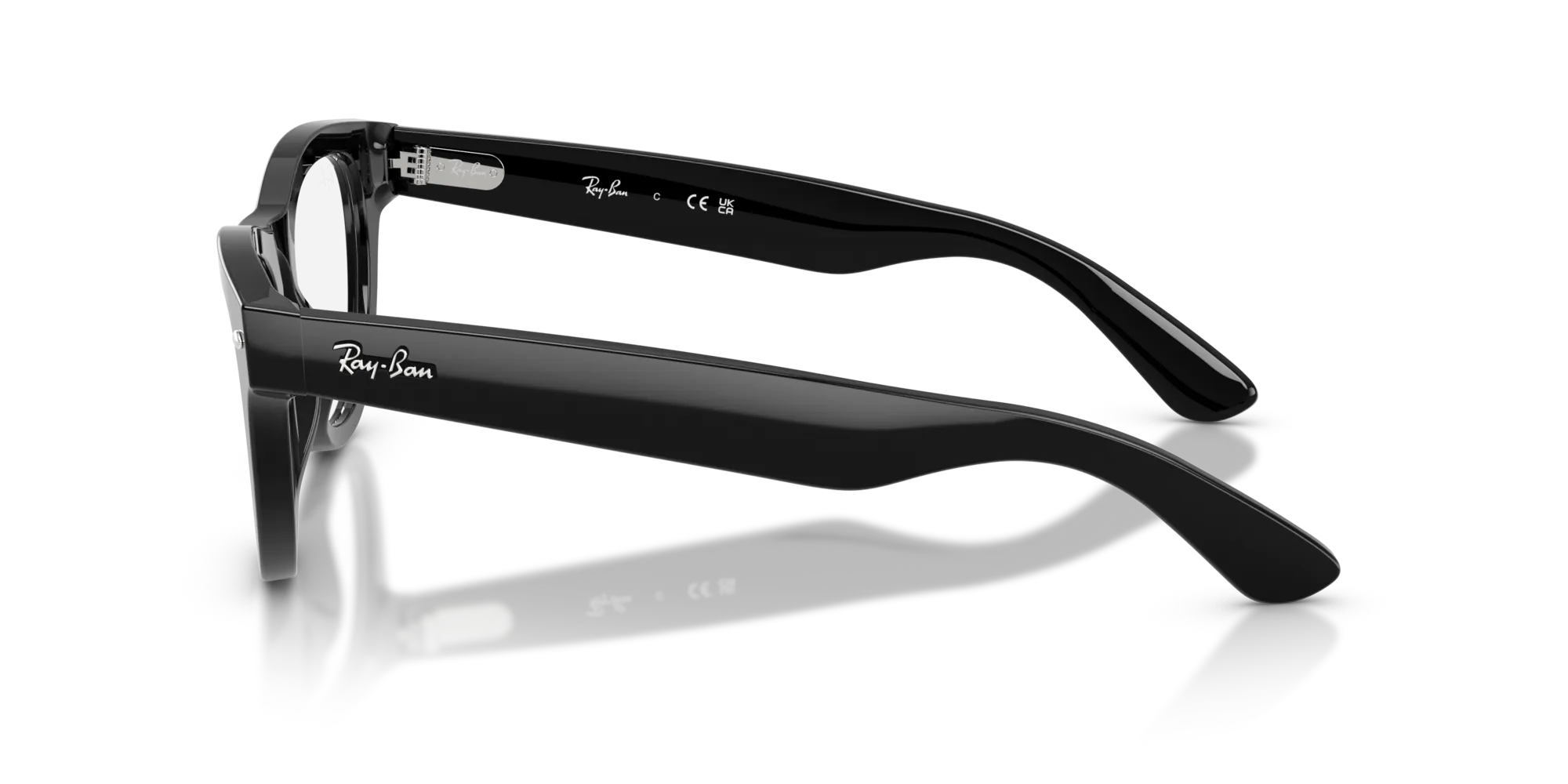 Ray - Ban RX5510 2000 Montature da vista Acetato Nero Trasparente Cat Eye Normale - immagine 4