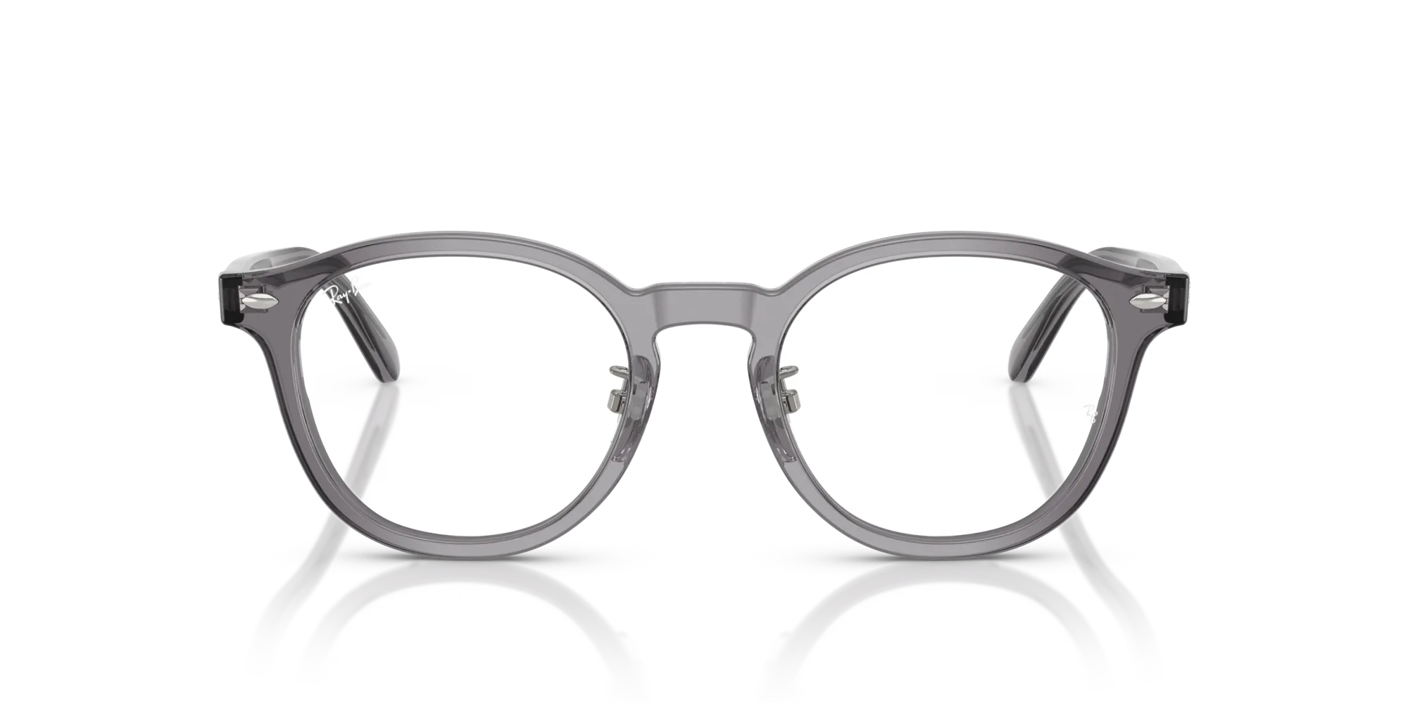 Ray - Ban RX5443D 8268 Montature da vista Acetato Grigio Trasparente Squadrata Normale - immagine 3